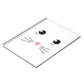 Kattengezicht lijntekening notitieboek (Linkerzijde)