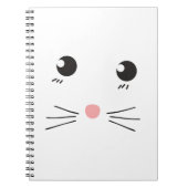 Kattengezicht lijntekening notitieboek (Voorkant)