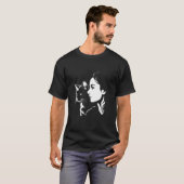 Kattengezicht Met Vlinder 2 T-shirt (Voorkant volledig)
