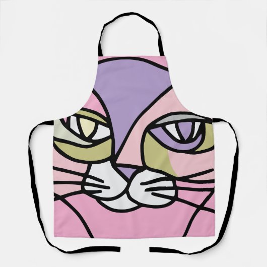 Kattengezicht Schort (Voorkant)