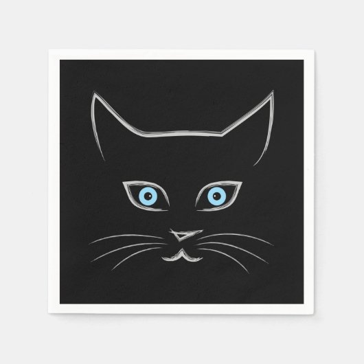 Kattengezicht Servet (Voorkant)