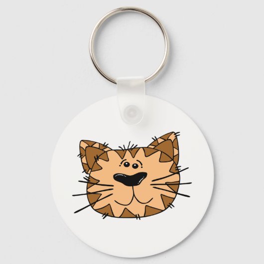 Kattengezicht Sleutelhanger (Voorkant)