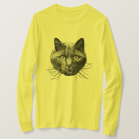 Kattengezicht T-shirt (Design voorkant)