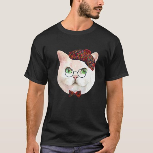 Kattengezicht voor kat t-shirt (Voorkant)