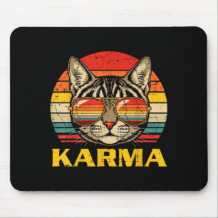 Kattengezicht Zonnebril Karma Grappige Kitten Kat  Muismat