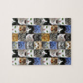 Kattengezichtencollagepuzzel Legpuzzel (Horizontaal)