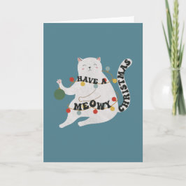 Kattengrap: Prettig een Kattig Kerstmis Kaart