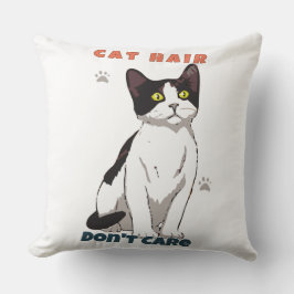 Kattenhaar, het maakt me niet uit, Funny Kattenlie Kussen