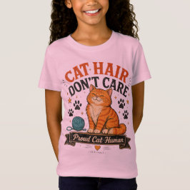 Kattenhaar, het maakt me niet uit t-shirt