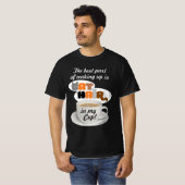 Kattenhaar in mijn beker Humorous Cat Lover T-shirt (Voorkant volledig)