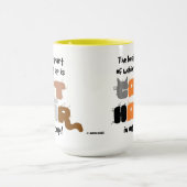 Kattenhaar in mijn beker Humoureuze kattendeksel M Mok (Midden)