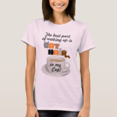 Kattenhaar in mijn beker t-shirt (Voorkant)