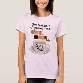 Kattenhaar In Mijn Kop Humoristische Kattenliefheb T-shirt