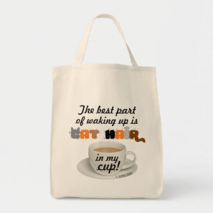 Kattenhaar in mijn kopje! Humoristische kattenlief Tote Bag