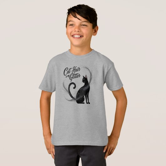 Kattenhaar is mijn glitter - een perfect sprankele t-shirt (Voorkant volledig)
