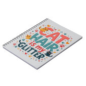 Kattenhaar is Mijn Glitter – Grappige Kattenliefhe Notitieboek (Linkerzijde)