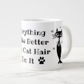 Kattenhaar koffie mok (Voorkant rechts)