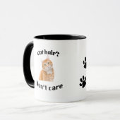 Kattenhaar maakt me niet uit mok (Voorkant links)