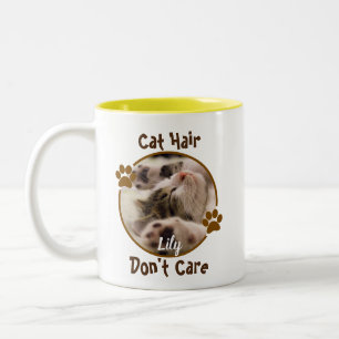 Kattenhaar maakt niet uit gepersonaliseerde mok
