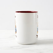 Kattenhaar, maakt niet uit tweekleurige koffiemok (Center)