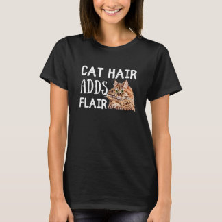 Kattenhaar voegt Flair Siberisch Bos Kattenras Say T-shirt