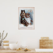 Kattenhaarverfzaak, Louis Wain Poster (Keuken)