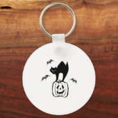 kattenhalloween sleutelhanger (Voorkant)