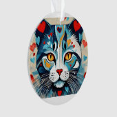 kattenhart ornament (voorkant)