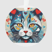 kattenhart ornament (voorkant)