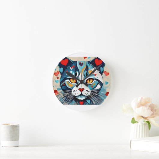 kattenhart ronde klok (Huis)