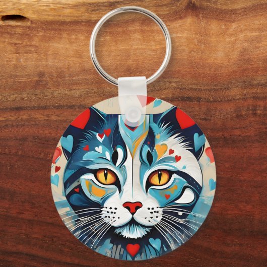 kattenhart sleutelhanger (Achterkant)