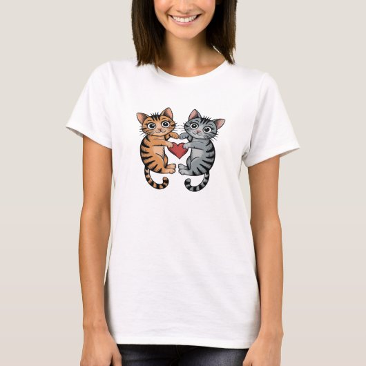 Kattenhart T-shirt (Voorkant)