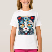 kattenhart t-shirt (Voorkant)