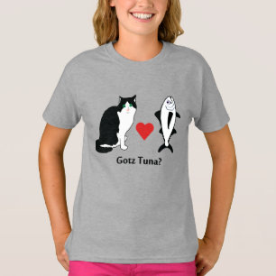 Kattenharten tonijn, kat Joke T-shirt