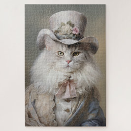 Kattenheer in een hoge hoed legpuzzel