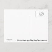 Kattenhobo teken, vriendelijke dame woont hier bri briefkaart (Achterkant)