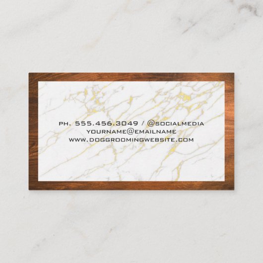 Kattenhond Logo | Hulpmiddelen voor het verzorgen  Visitekaartje (Achterkant)