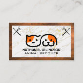 Kattenhond Logo | Hulpmiddelen voor het verzorgen  Visitekaartje (Voorkant)