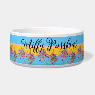 Kattenhond Shabby Bloemen Roze Lelie Schattige Hui Voerbakje