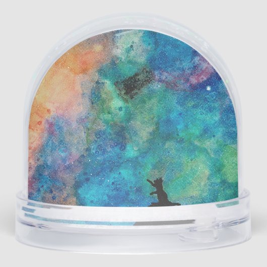 Kattenhond sympathie voor verlies van Wereldbollen Sneeuwbol (Achterkant)