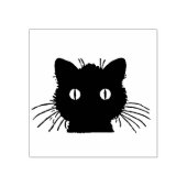 Kattenhoofd Silhouet Rubberstempel (Afrduk)
