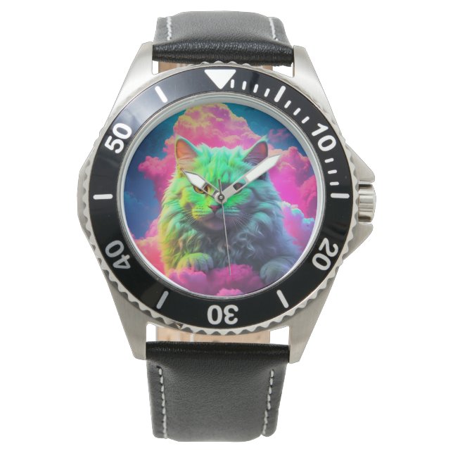 Kattenhorloge voor kattenliefhebber horloge (Voorkant)