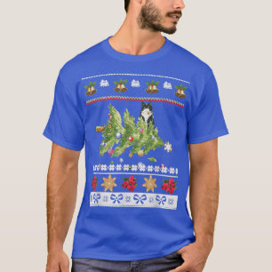 Kattenhouders blij met kerstfeestdagen winter t-shirt