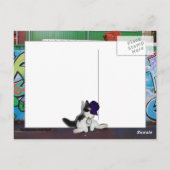 Kattenhouding.......Kattenhouding! Briefkaart (Achterkant)