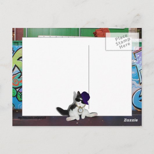 Kattenhouding.......Kattenhouding! Briefkaart (Achterkant)