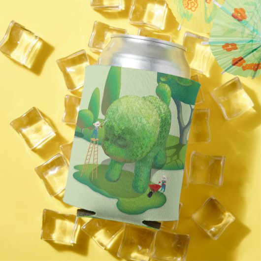 Kattenhoveniers en Groene Dierlijke Struik Blikjeskoeler (Insitu Zomer)