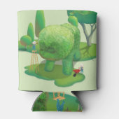 Kattenhoveniers en Groene Dierlijke Struik Blikjeskoeler (Achterkant)