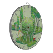 Kattenhoveniers en Groene Dierlijke Struik Dartbord (Voorkant Links)