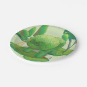 Kattenhoveniers en Groene Dierlijke Struik Papieren Bordje (Gekanteld)