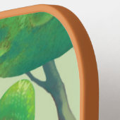 Kattenhoveniers en Groene Dierlijke Struik Pickleball Paddle (Links Detail)